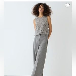 J. Crew Tall Sydney wide-leg pant in four-season stretch cropped